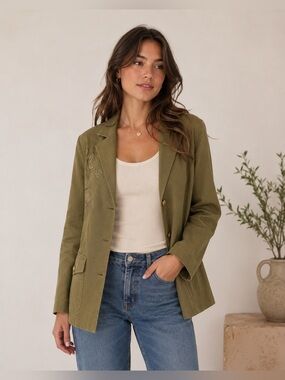 Lauren Ralph Lauren Embroidered Blazer Size 8